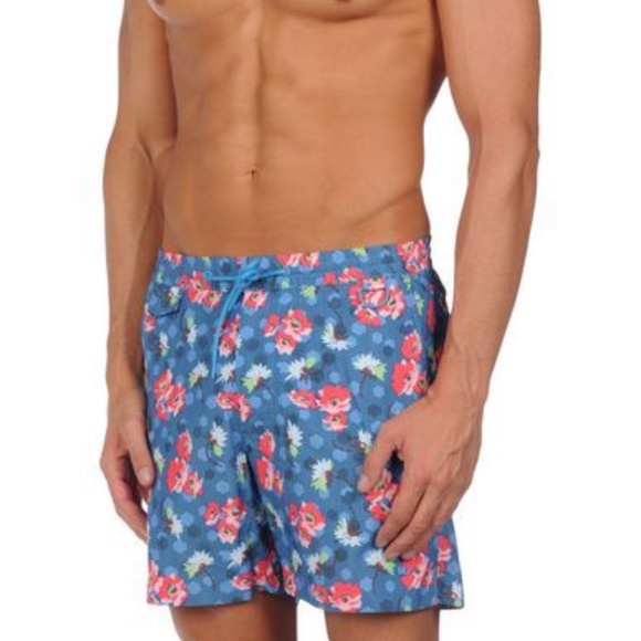 MARC BY MARC JACOBS BRENNAN FLORAL SWIM TRUNKS SZM - Picture 1 of 4